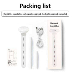 USB Portable Air Humidifier Diamond Bottle Aroma Diffuser Mist Maker