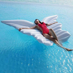 Giant Angel Butterfly Wings Swimming Ring Inflatable Pool Floating Air Mattress