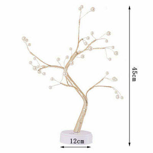 LED Night Light Mini Christmas Tree Copper Wire Garland Lamp