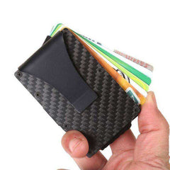 Unisex Wallet Blocking Portable ID Card Holder Clip