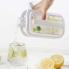 Folding Ice Ball Maker Kettle Flat Body Portable With Lid For Cold Drink