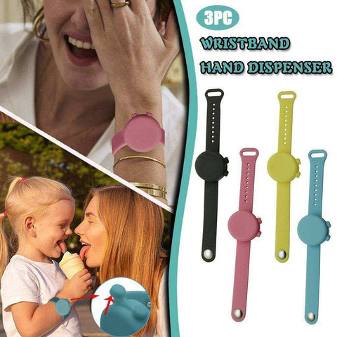 Image of In Stock Silicone Bracelet Wristband Hand Soap Dispenser