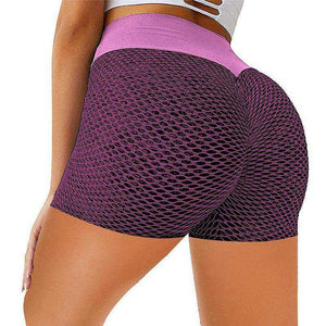Women's Casual Elastic Skinny Buttocks Lifting Gym Fitness Sports Shorts