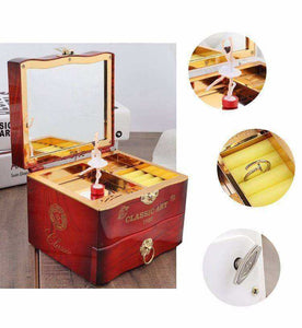 Classic Rotating Dancer Ballerina Piano Music Jewelry Box