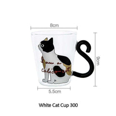 Coffee Milk Tea Water Red Wine Beer Champagne Cartoon Creative Cute Cat Mug