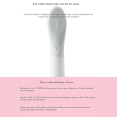 Ultrasonic Electric Smart Toothbrush Rechargeable Waterproof