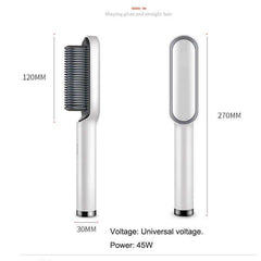 Electric Professional Hair Straightener Heated Comb/Hair Straight & Curly Styling Tool