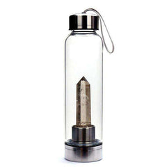 Direct Drinking Natural Glass 500ML Crystal Healing Bottle