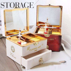 Classic Rotating Dancer Ballerina Piano Music Jewelry Box