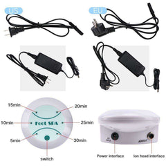 New Aqua Foot Spa Detox Machine Ion Heavy Metal Portable Bubble Cleanse Kit