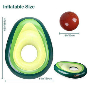 Beach Sports Avocado Swimming Ring Inflatable Swim Giant Pool Float For Adults For Pool Tube Circle Float Swim Pool Toy