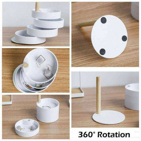 Image of New 360 Rotating Jewelry Accessory Storage Box