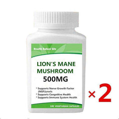 Lions Mane Mushroom Capsules Brain Health Neuron Growth & Immune System Support