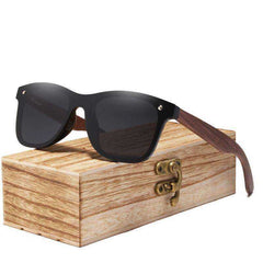 Men Sunglasses Polarized Walnut Wood Mirror UV400 Lens