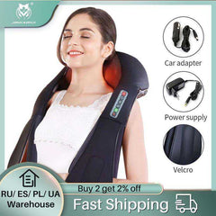 Infrared 4D U Shape Electrical Shiatsu Back Neck Shoulder Body Massager
