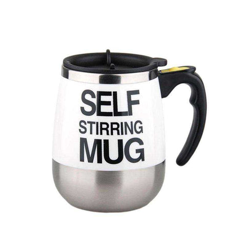 Image of Electric Hot Automatic Self Stirring Coffee Milk Smart Stainless Steel Mug