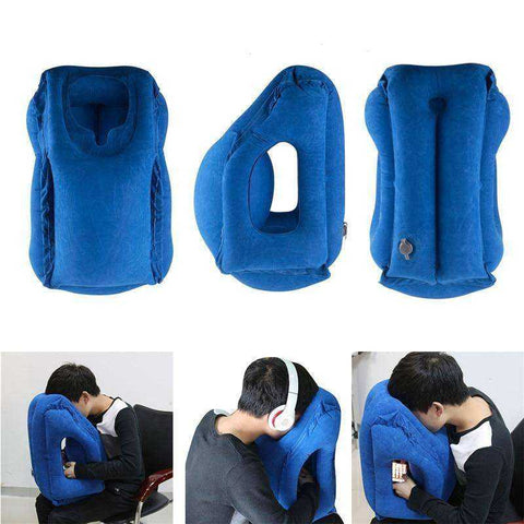 Image of Portable Travel Inflatable Pillow Body Back Support Cushion