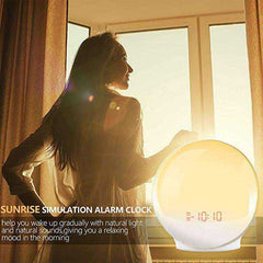 New Wake Up Light Sunrise Simulation Sun Alarm Clock