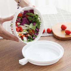 White Creative Multifunctional Fruit And Vegetable Cutting Bowl