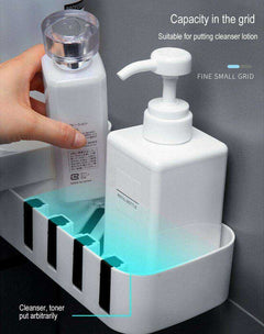 Creative Kitchen Storage & Bathroom Shampoo Corner Shower Shelf