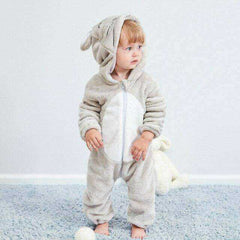 Animal Style Baby Onesie Hooded Cartoon Romper
