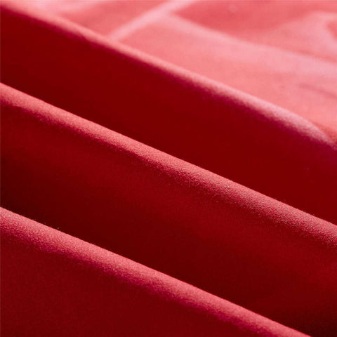 Image of Big Red Flowers Rose Black Luxury Bed Linen Duvet Cover Sets