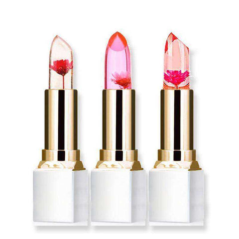 Image of 3 Colors Ink Dried Flower Long-lasting Moisturizer Jelly Lipstick