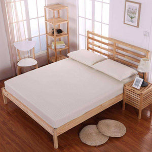 Beige Earthing Emf Protection Bed Sheet With 2 Pillow Cases