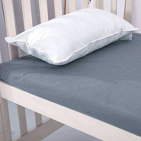 Image of Grey Earthing Emf Protection Baby Bed Sheet with 1 Pillow Case