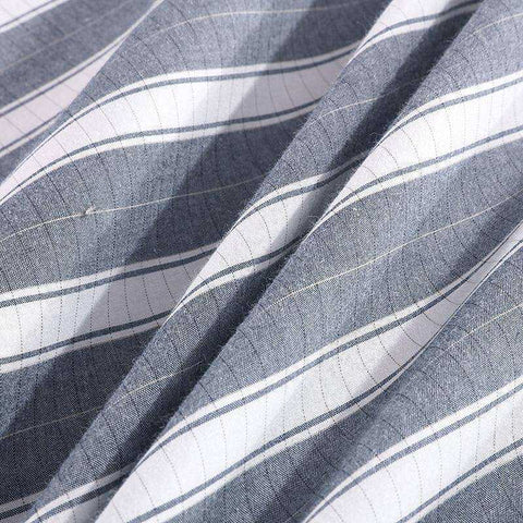 Image of Grey & White Earthing Emf Protection Bed Sheet with 2 Pillow Cases