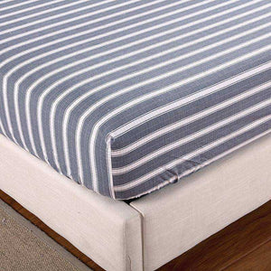 Grey & White Earthing Emf Protection Bed Sheet with 2 Pillow Cases