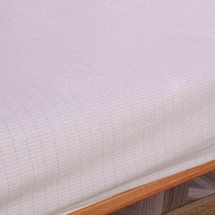 White Earthing Emf Protection Bed Sheet With 2 Pillow Cases