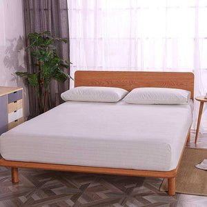 White Earthing Emf Protection Bed Sheet With 2 Pillow Cases
