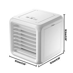 New Dual Tank Mini Portable Usb Air Conditioner Humidifier Purifier With 7 Color LED