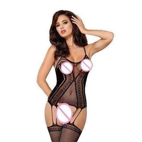 Image of Hot Aesthetic Crotchless Erotic Lingerie Sexy Underwear