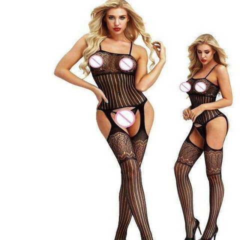 Image of Hot Aesthetic Crotchless Erotic Lingerie Sexy Underwear