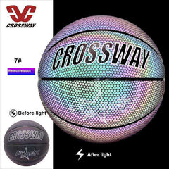 Holographic Reflective Wear-Resistant Luminous Night Basketball Ball