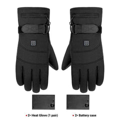 Waterproof Heated Touch Screen Battery Powered Motorcycle Gloves