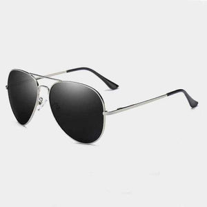 Eyewear - Polarized Black Lens Aviator Sunglasses