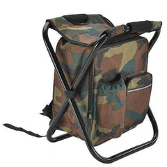 Outdoor Folding Camping Fishing Chair Stool Portable Backpack Seat Bag