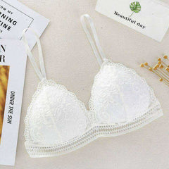 Sexy Seamless Deep V Lingerie Lace Wireless Women Bra