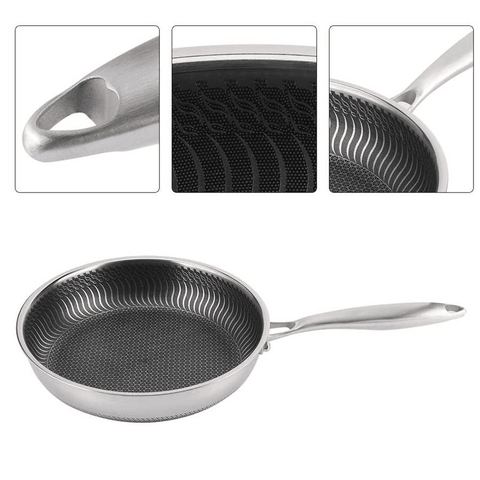 Image of 304-Story Stainless Steel Frying Pan Nonstick Electromagnetic Furnace