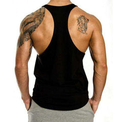 Mens Gym Fitness Clothing Workout Cotton Sleeveless Stringer
