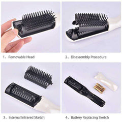 New Infrared Massage Hair Comb Laser Hair Loss Therapy