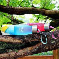 New 650ml H2O Lemon Juice Infuser Water Bottle