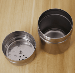 Stainless Steel Rotatable Salt and Spice Shakers