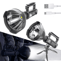 LED Flashlight Waterproof Spotlight With Tripod Base