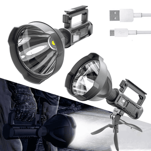 LED Flashlight Waterproof Spotlight With Tripod Base