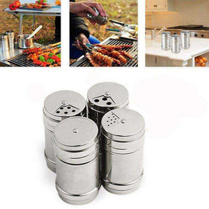 Stainless Steel Rotatable Salt and Spice Shakers