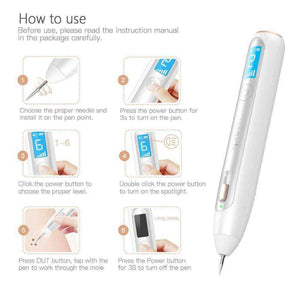 Wireless Rechargeable Laser Mole Freckle Dark Spots Removal Pen